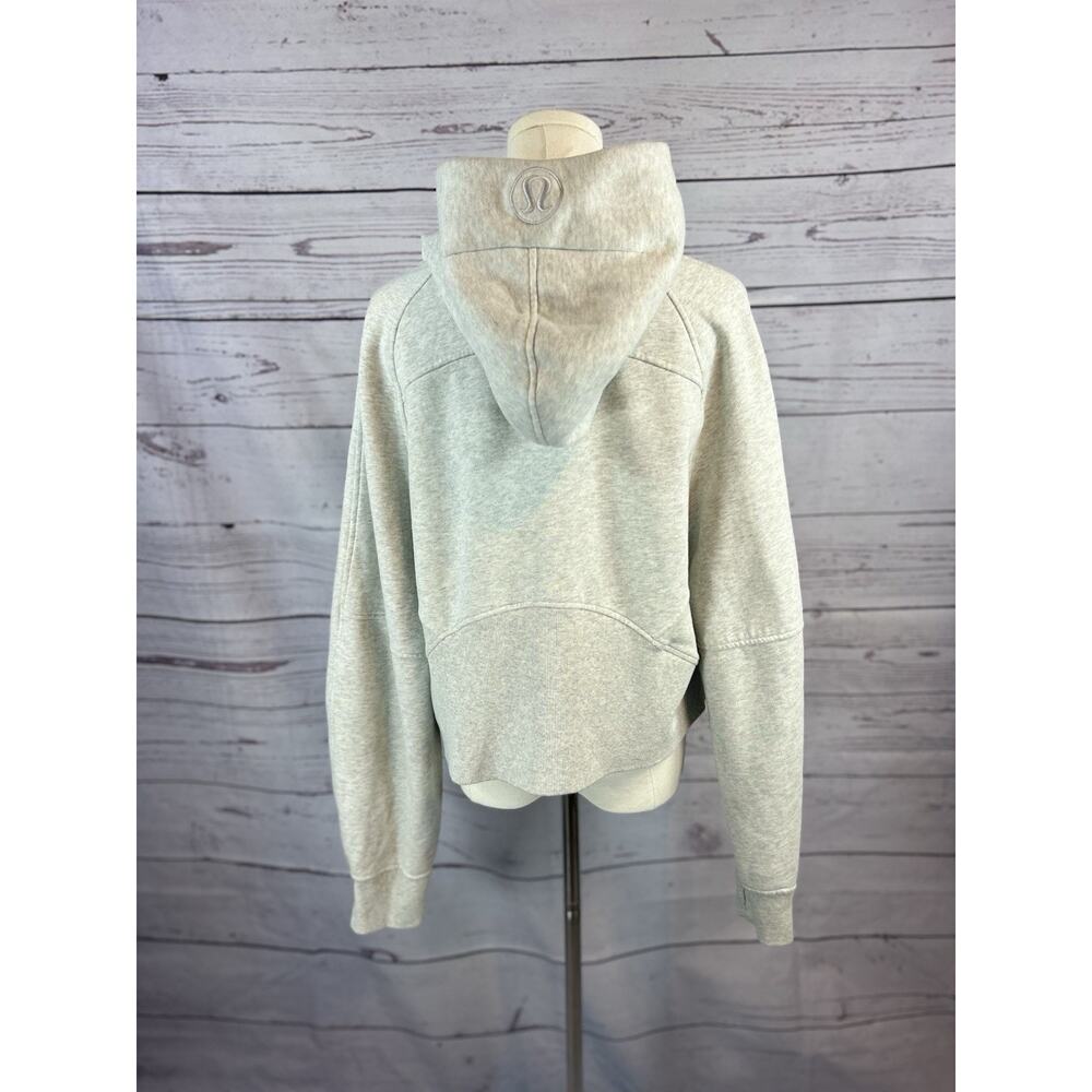 Lululemon Scuba Oversized Half-Zip Hoodie Heathered Core Ultra Light Grey M/L - Picture 4 of 8